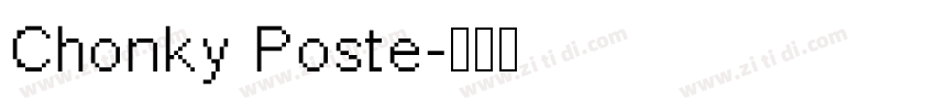 Chonky Poste字体转换
